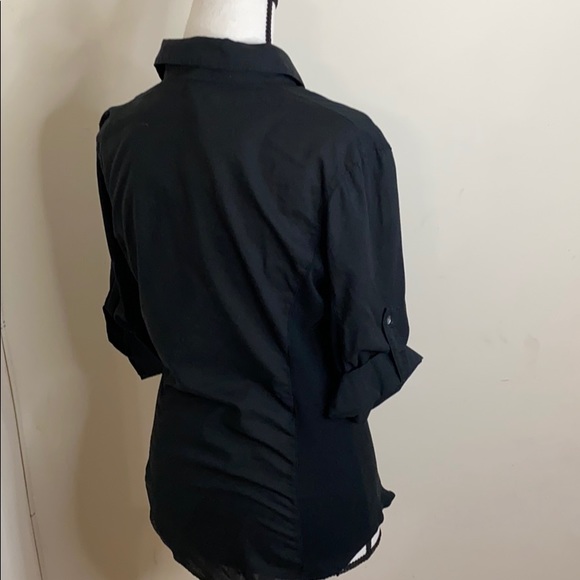 James Perse Sheer Slub Side Panel Shirt size 3 NWT - Picture 3 of 5